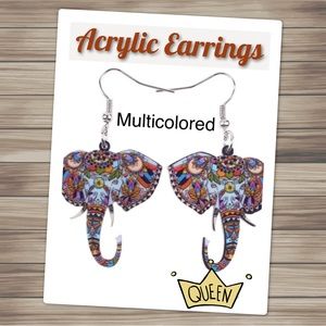 𝙀lephant 𝘼crylic 𝙀arrings